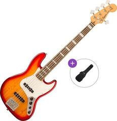 5-strunná baskytara Fender Squier Classic Vibe Active '70s Jazz Bass V LRL Basic SET Sienna Sunburst 5-strunná baskytara