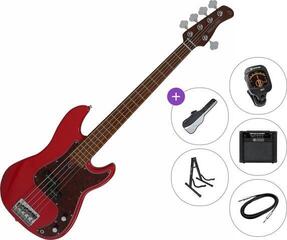 5-strunná baskytara Sire Marcus Miller P5 Alder-5 Premium SET Red 5-strunná baskytara