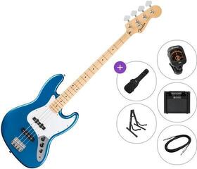 Električna bas kitara Fender Standard Jazz Bass MN Premium SET Aqua Marine Metallic Električna bas kitara
