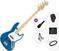 Električna bas kitara Fender Standard Jazz Bass MN Premium SET Aqua Marine Metallic Električna bas kitara