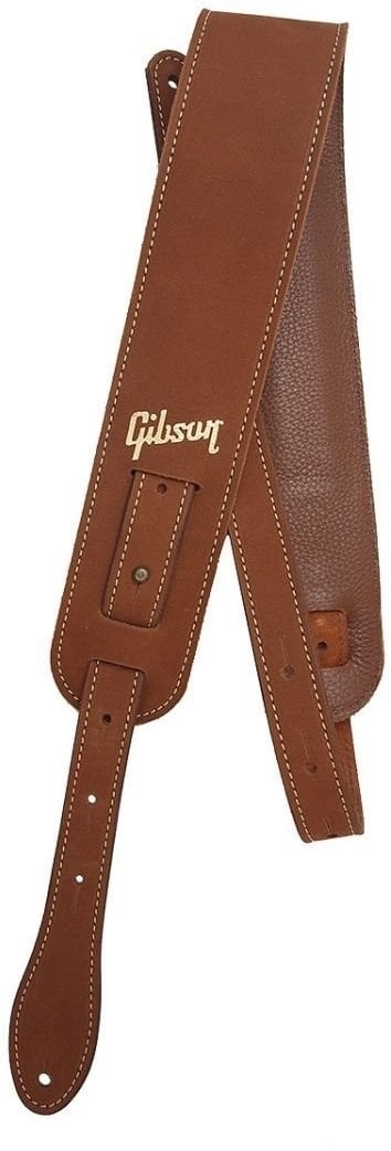 Leather guitar strap Gibson The Nubuck Leather guitar strap Brown