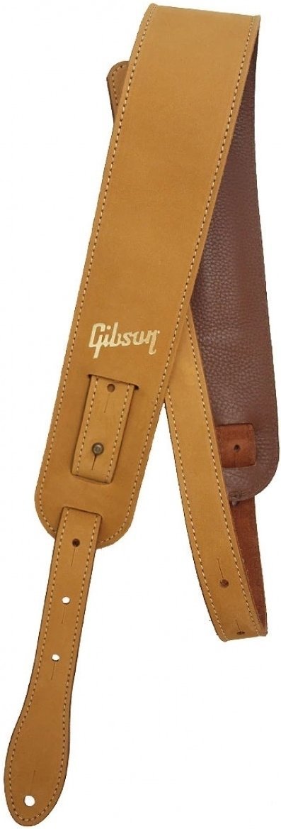 Leather guitar strap Gibson The Nubuck Leather guitar strap Tan