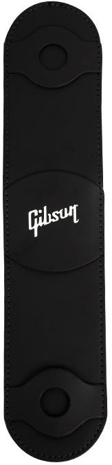 Courroie de guitare Gibson Leather Shoulder Pad Courroie de guitare Noir