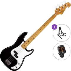 Baixo de 4 cordas SX SPB57+ Basic SET Black Baixo de 4 cordas