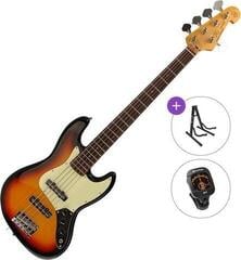 5 strunska bas kitara SX SJB62/5 Basic SET 3-Tone Sunburst 5 strunska bas kitara