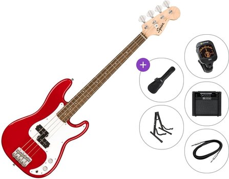 Električna bas kitara Fender Squier Mini Precision Bass IL Premium SET Dakota Red Električna bas kitara - 1