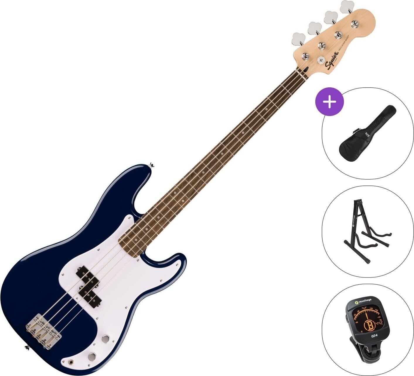 Električna bas kitara Fender Squier Sonic Precision Bass LRL Standard SET Midnight Blue Električna bas kitara