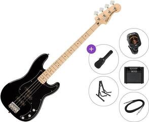 Електрическа бас китара Fender Squier Affinity Series Precision Bass PJ MN BPG Premium SET Black Електрическа бас китара