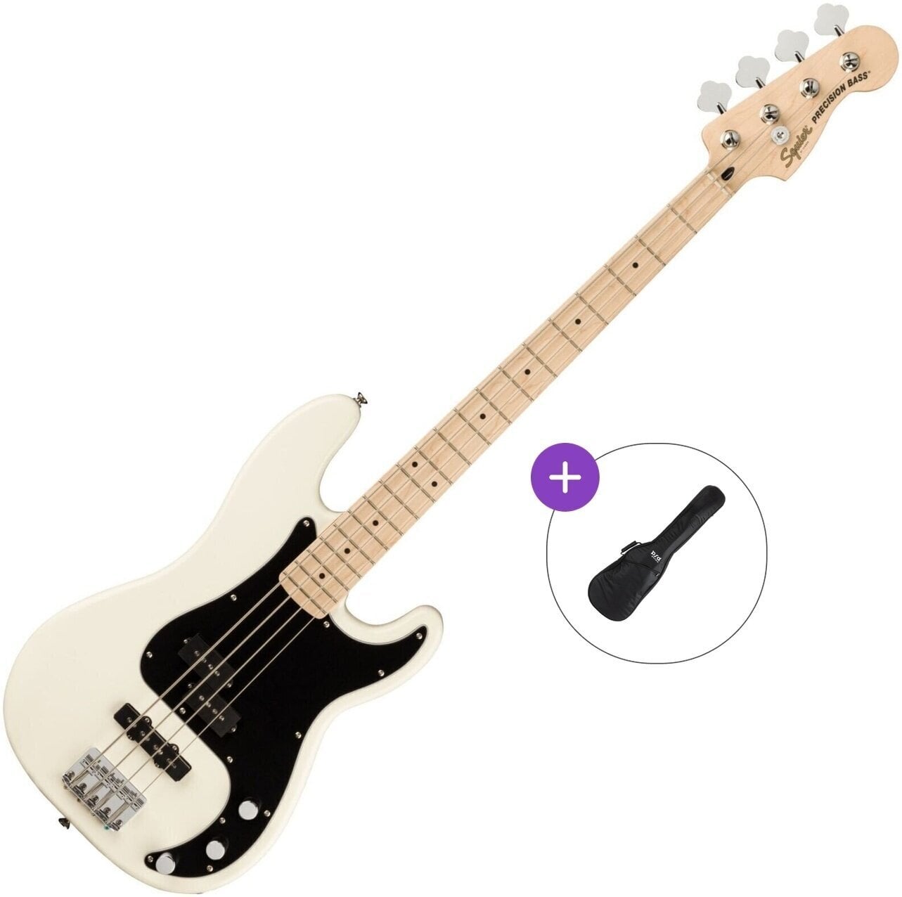 Električna bas kitara Fender Squier Affinity Series Precision Bass PJ MN BPG Basic SET Olympic White Električna bas kitara