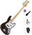 Baixo de 4 cordas SX SJB75 Standard SET Trans Black Baixo de 4 cordas