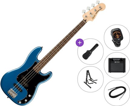 4-strenget basguitar Fender Squier Affinity Series Precision Bass PJ LRL BPG Premium SET Lake Placid Blue 4-strenget basguitar - 1