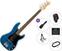 4-strenget basguitar Fender Squier Affinity Series Precision Bass PJ LRL BPG Premium SET Lake Placid Blue 4-strenget basguitar