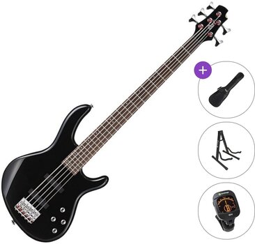 5-snarige basgitaar Cort Action Bass V Plus Standard SET Black 5-snarige basgitaar - 1