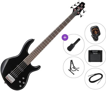 5-snarige basgitaar Cort Action Bass V Plus Premium SET Black 5-snarige basgitaar - 1