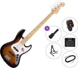 Električna bas kitara SX SJB-ALDER Premium SET 3-Tone Sunburst Električna bas kitara