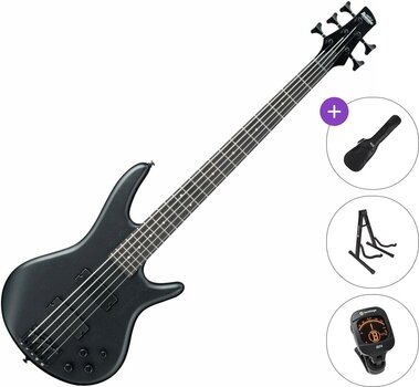 5-strenget basguitar Ibanez GSR205B-WK Standard SET Weathered Black 5-strenget basguitar - 1