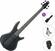 5-strenget basguitar Ibanez GSR205B-WK Standard SET Weathered Black 5-strenget basguitar