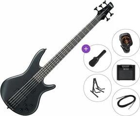 5-strenget basguitar Ibanez GSR205B-WK Premium SET Weathered Black 5-strenget basguitar