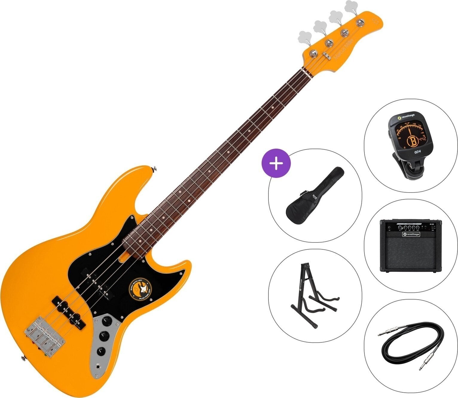 Ηλεκτρική Μπάσο Κιθάρα Sire Marcus Miller V3P-4 Premium SET Orange Ηλεκτρική Μπάσο Κιθάρα