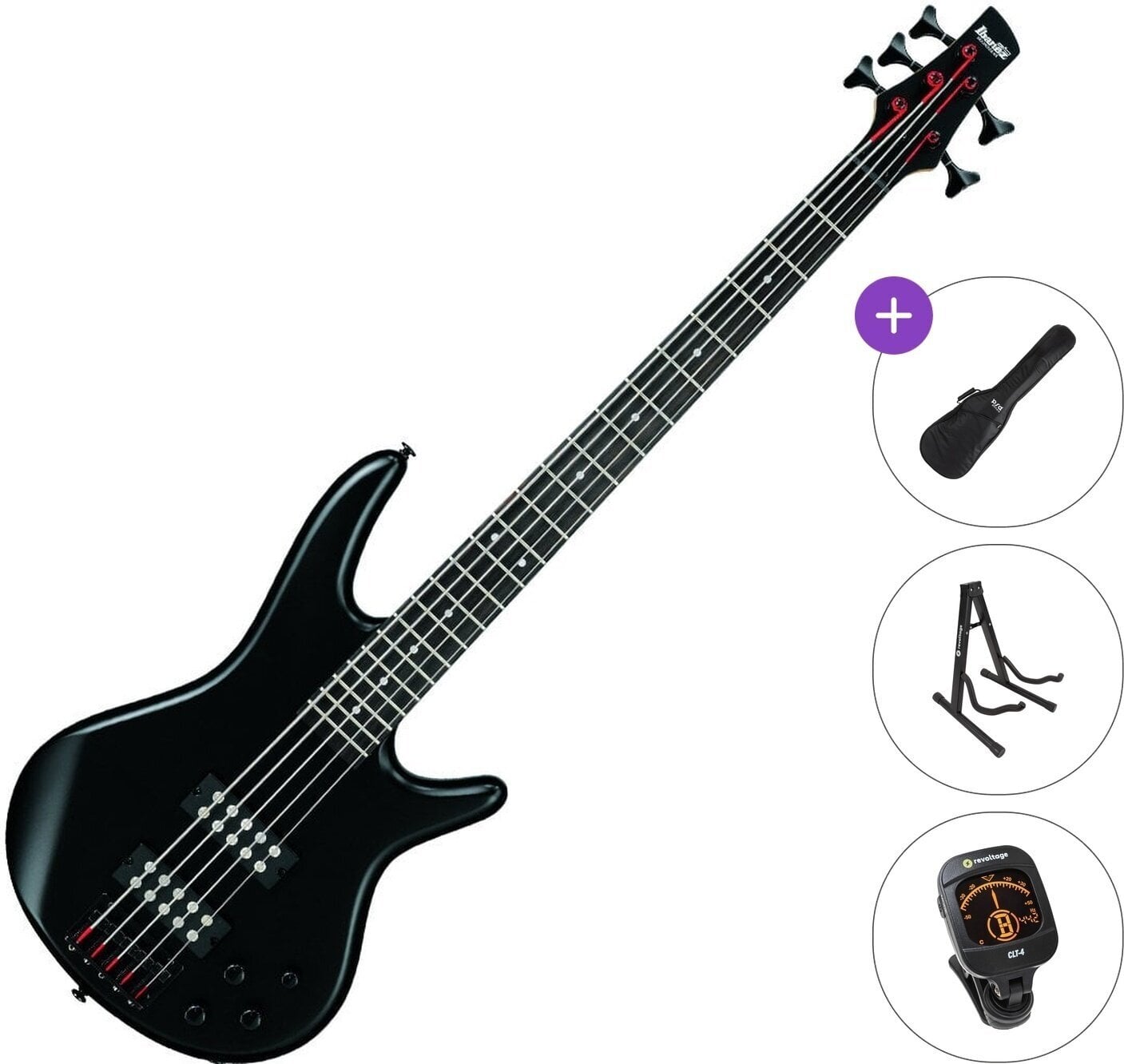 5 strunska bas kitara Ibanez GSR 205-BK Standard SET 5 strunska bas kitara