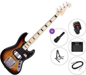 Električna bas kitara SX SJB75C-3TS Premium SET 3-Tone Sunburst Električna bas kitara