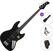 Električna bas kitara Sire Marcus Miller V3-4 Standard SET Black Satin Električna bas kitara