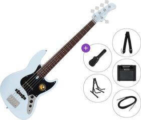 5-струнна бас китара Sire Marcus Miller V3P-5 Premium SET Sonic Blue 5-струнна бас китара