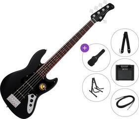 5-струнна бас китара Sire Marcus Miller V3P-5 Premium SET Black Satin 5-струнна бас китара