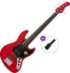 5-snarige basgitaar Sire Marcus Miller V3P-5 Basic SET Satin Red 5-snarige basgitaar