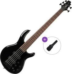 5 žičana bas gitara Cort C5 Deluxe Basic SET Black 5 žičana bas gitara