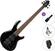 5 strunska bas kitara Cort C5 Deluxe Standard SET Black 5 strunska bas kitara