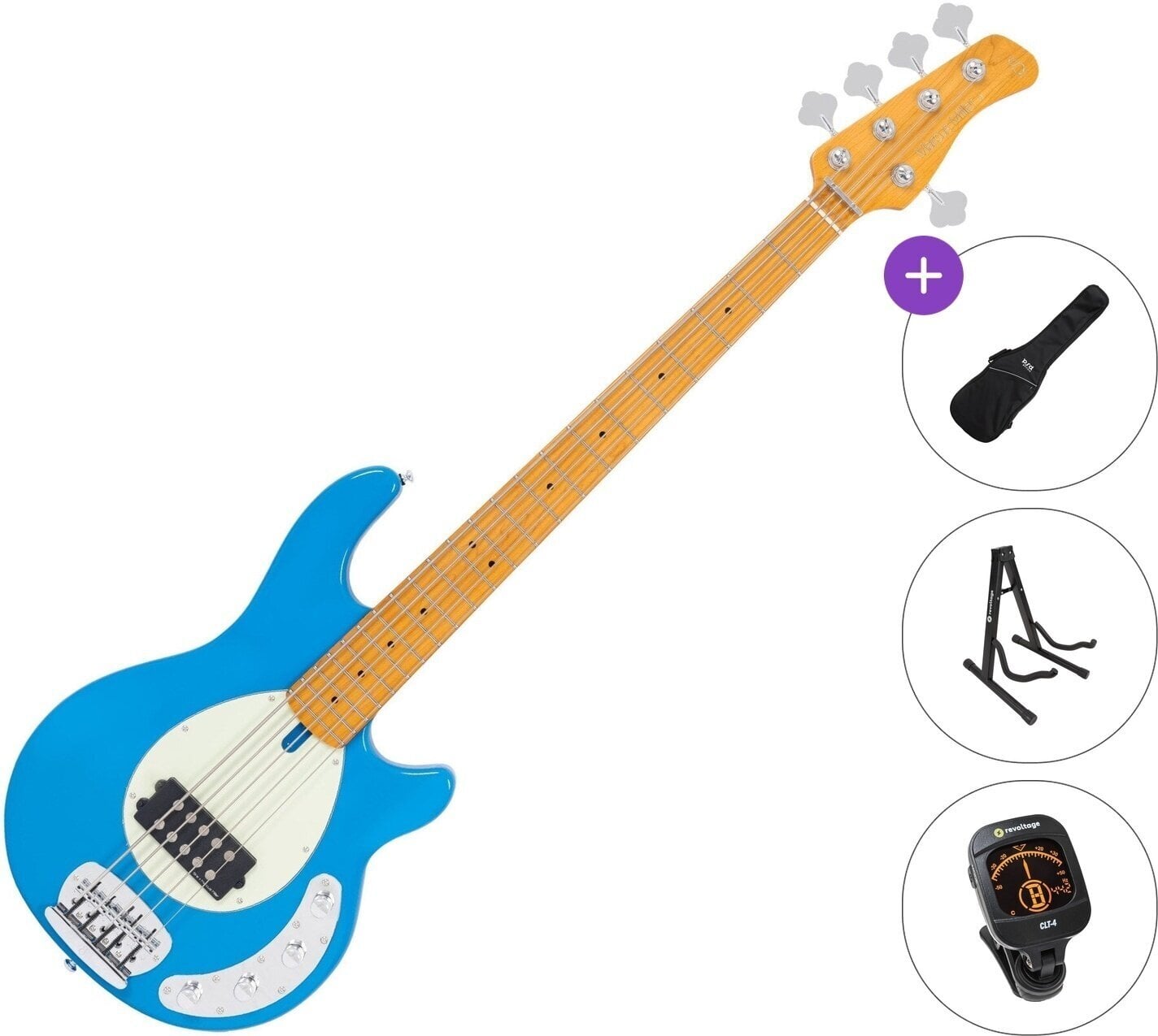 5-strängad basgitarr Sire Marcus Miller Z3-5 Standard SET Blue 5-strängad basgitarr