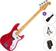 4-string Bassguitar SX SBA2PH Standard SET Rosso Corsa Red 4-string Bassguitar