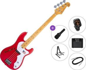 4-string Bassguitar SX SBA2PH Premium SET Rosso Corsa Red 4-string Bassguitar