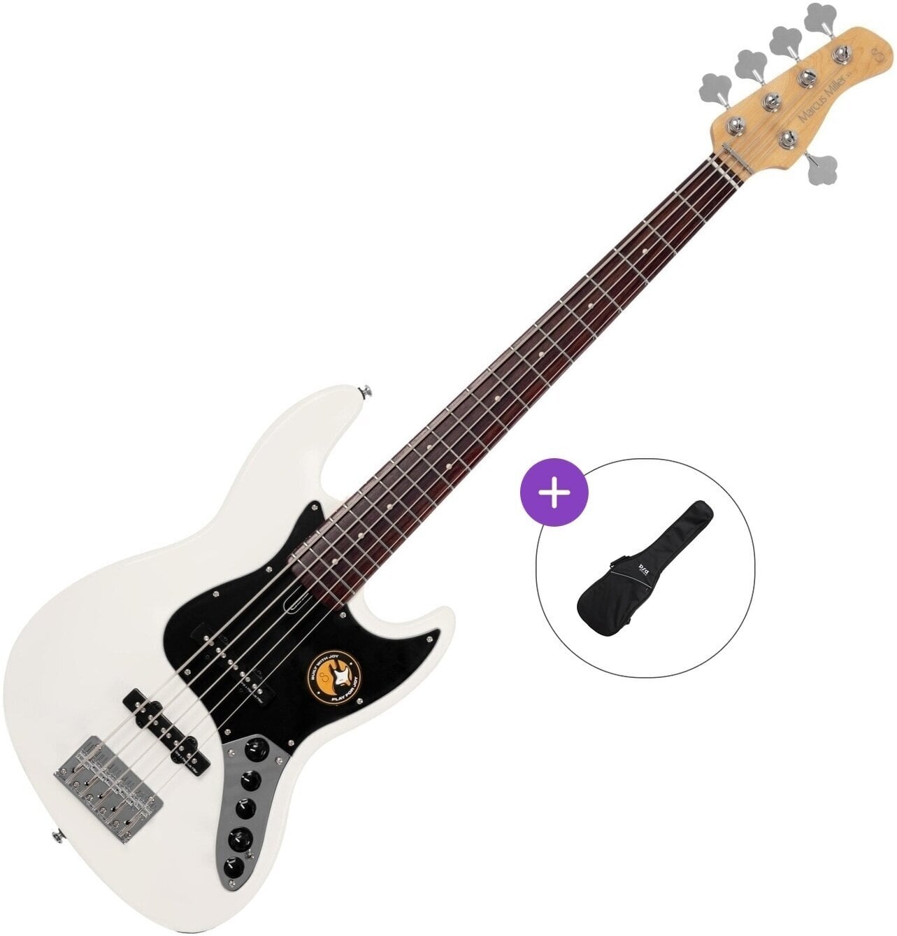 5 žičana bas gitara Sire Marcus Miller V3-5 Basic SET Antique White 5 žičana bas gitara