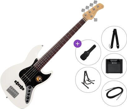 5 strunska bas kitara Sire Marcus Miller V3-5 Premium SET Antique White 5 strunska bas kitara - 1