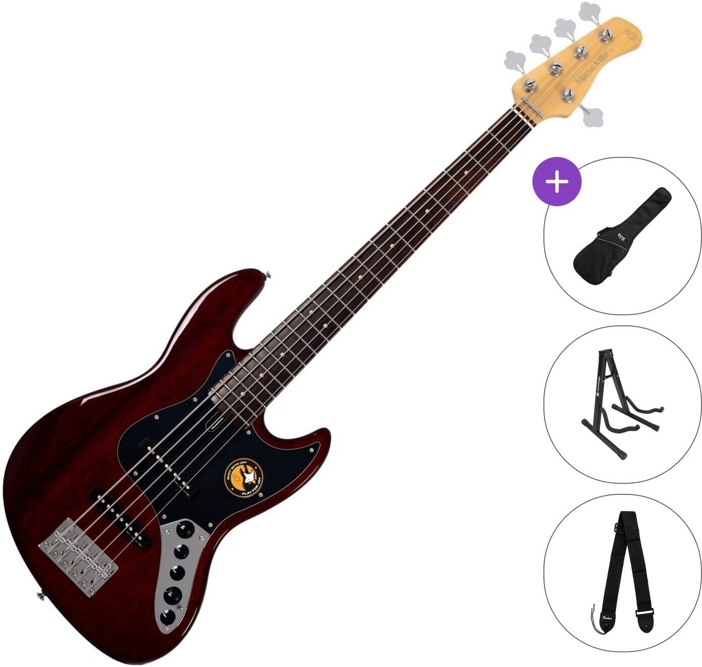 5 žičana bas gitara Sire Marcus Miller V3-5 Standard SET Mahogany 5 žičana bas gitara