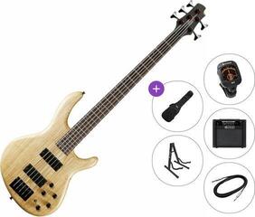5-strenget basguitar Cort Action DLX V AS Premium SET Open Pore Natural 5-strenget basguitar