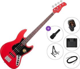 Električna bas kitara Sire Marcus Miller V3-4 Premium SET Red Satin Električna bas kitara