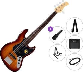 5-snarige basgitaar Sire Marcus Miller V3P-5 Premium SET Tobacco Sunburst 5-snarige basgitaar
