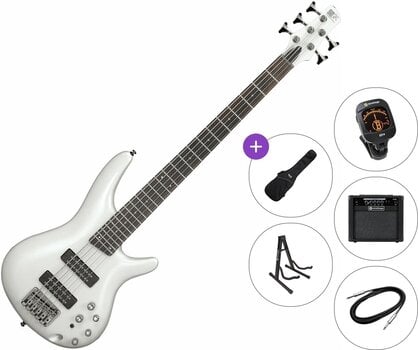 5 žičana bas gitara Ibanez SR305E-PW Premium SET Pearl White 5 žičana bas gitara - 1