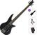 5-strenget basguitar Jackson JS Series Spectra Bass JS3V IL Standard SET Satin Black 5-strenget basguitar