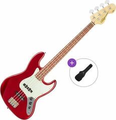 Električna bas gitara Vintage VJ74 CAR Basic SET Candy Apple Red Električna bas gitara