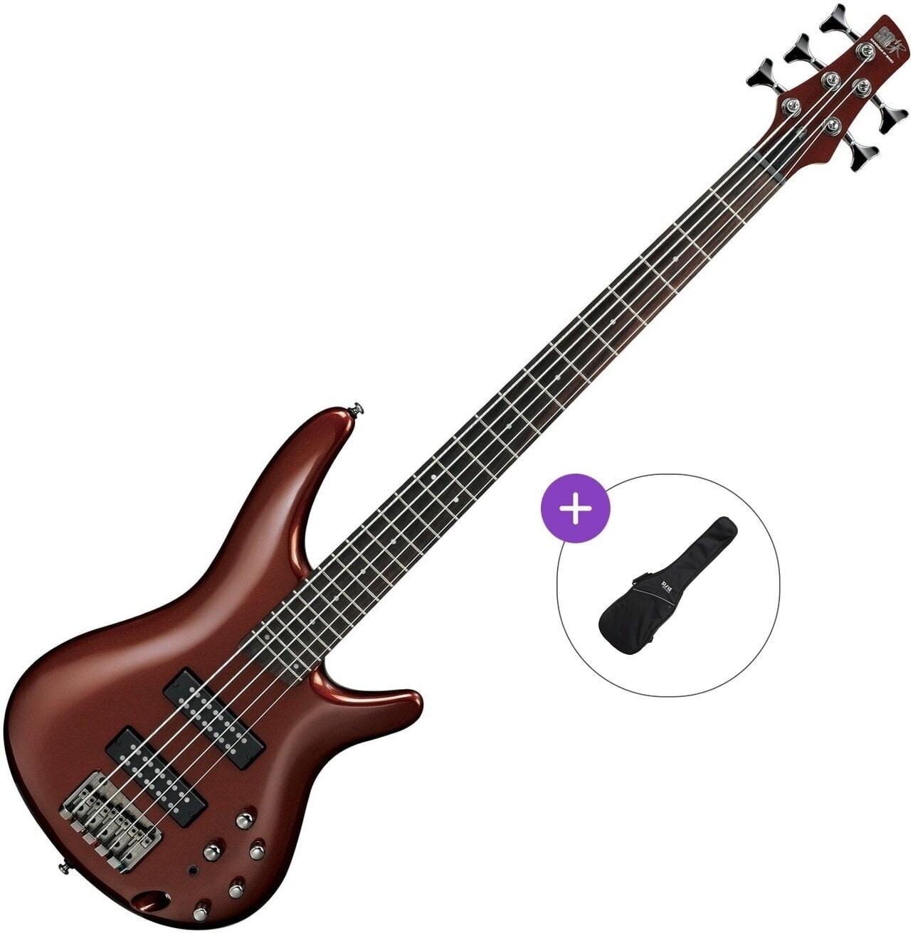 5 žičana bas gitara Ibanez SR305E Basic SET Root Beer Metallic 5 žičana bas gitara