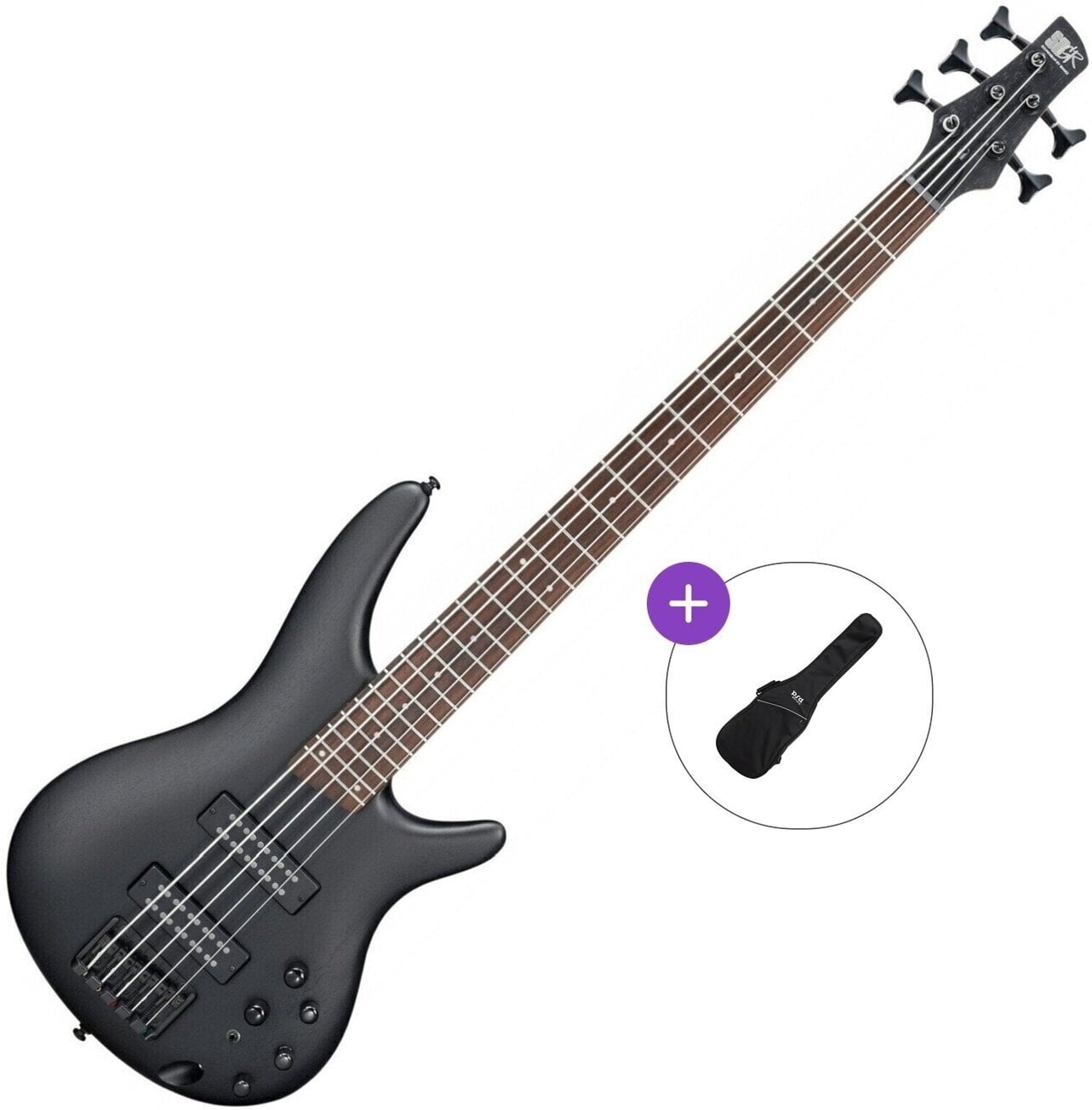 5 žičana bas gitara Ibanez SR305EB-WK Basic SET Weathered Black 5 žičana bas gitara