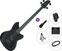 Elektrische basgitaar Ibanez TMB420B-BKF Premium SET Black Flat Elektrische basgitaar