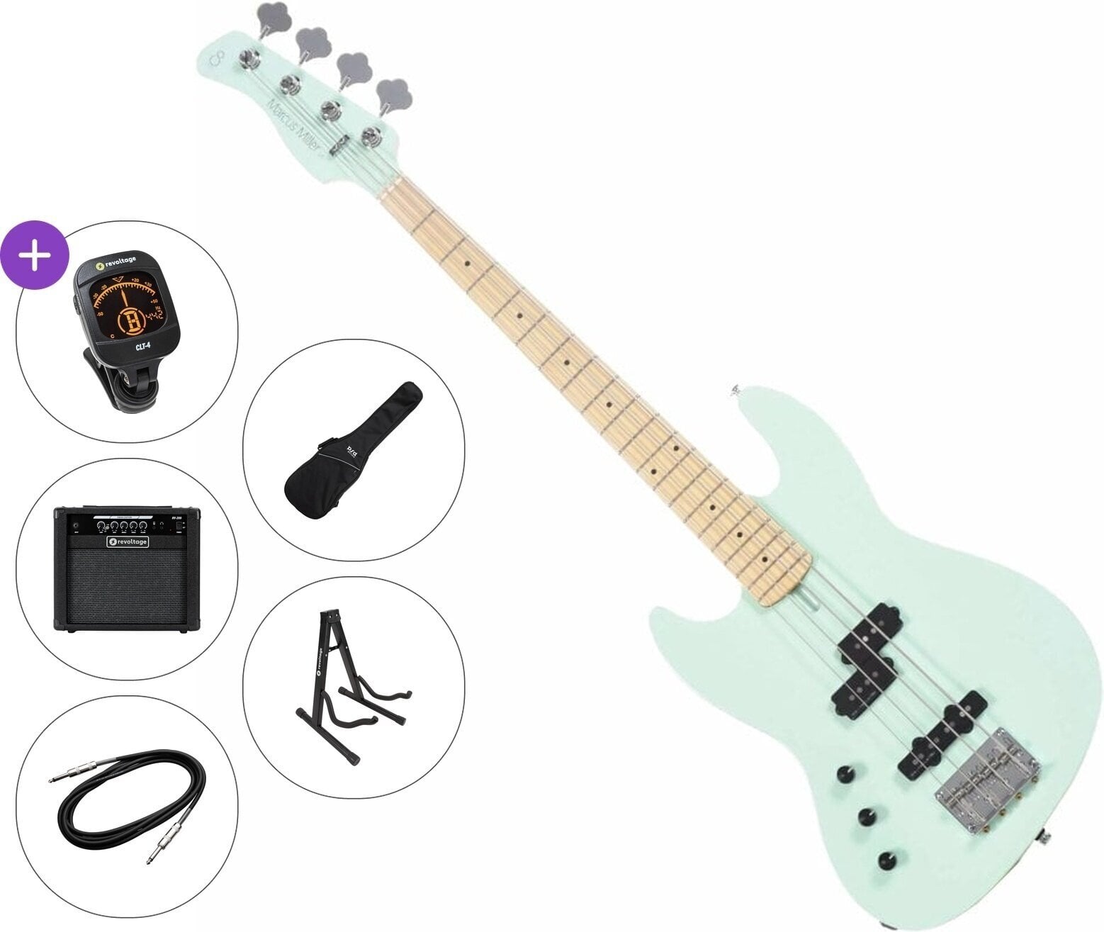 4 stīgu basģitāra Sire Marcus Miller U5 Alder-4 LH Premium SET Mint 4 stīgu basģitāra
