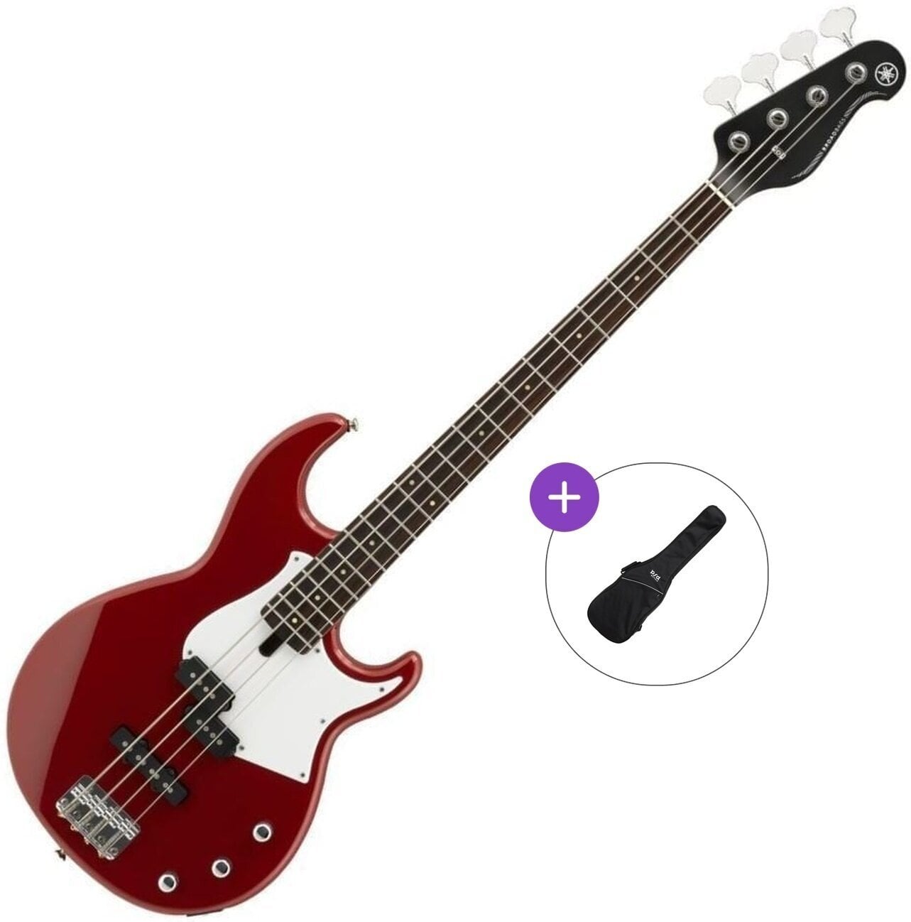 Električna bas kitara Yamaha BB234 RW Basic SET Raspberry Red Električna bas kitara