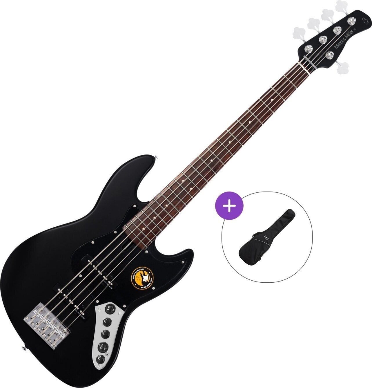 Bas cu 5 corzi Sire Marcus Miller V3-5 Basic SET Negru Satinat Bas cu 5 corzi