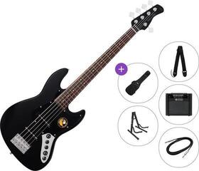 Bas cu 5 corzi Sire Marcus Miller V3-5 Premium SET Negru Satinat Bas cu 5 corzi